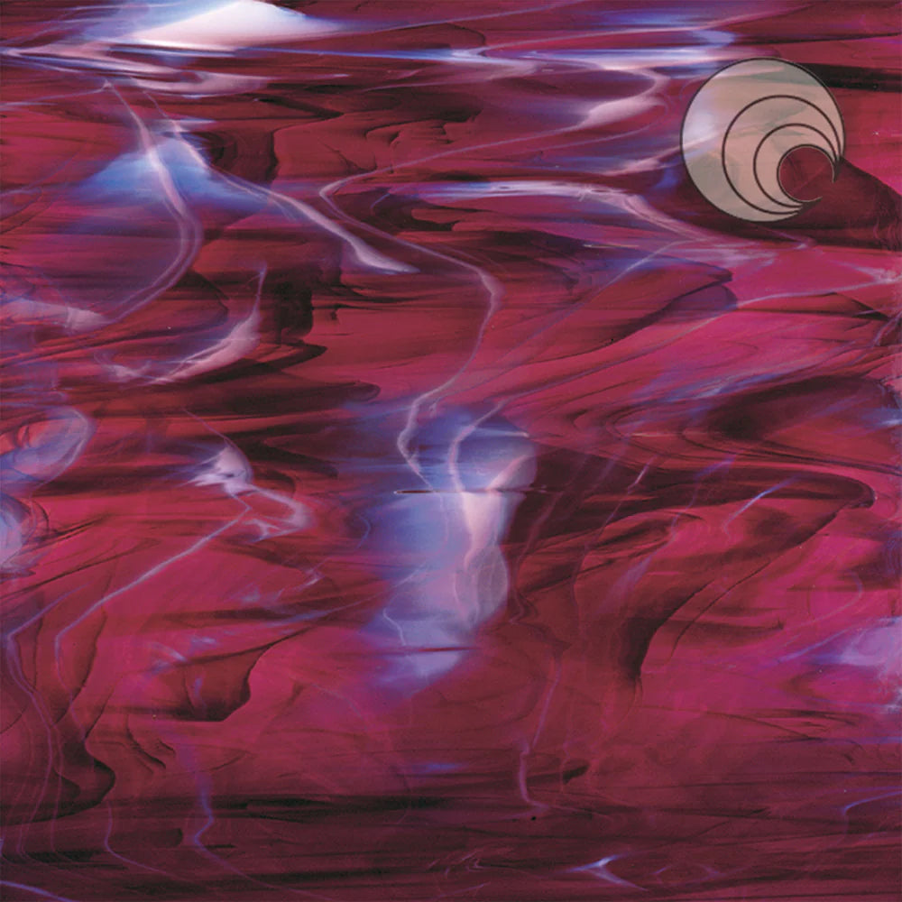 OGT 349-6S-F Dark Purple/White, Wispy Smooth Fusible