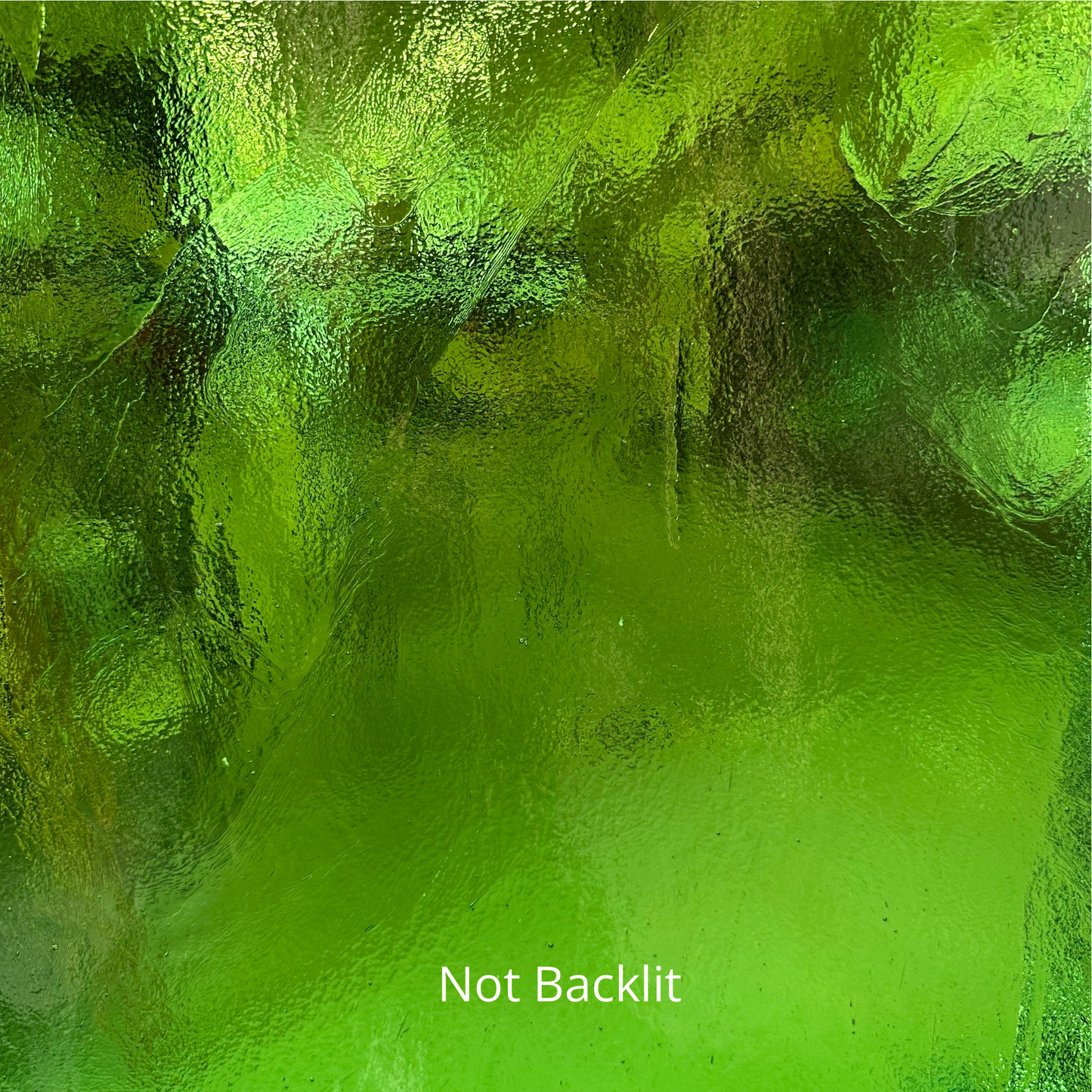 Green sheet glass for stained glass.