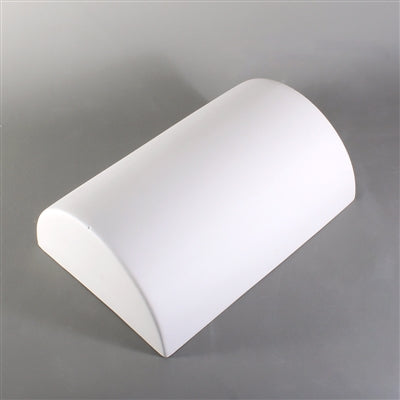 A large cylinder drape mold for glass fusing.