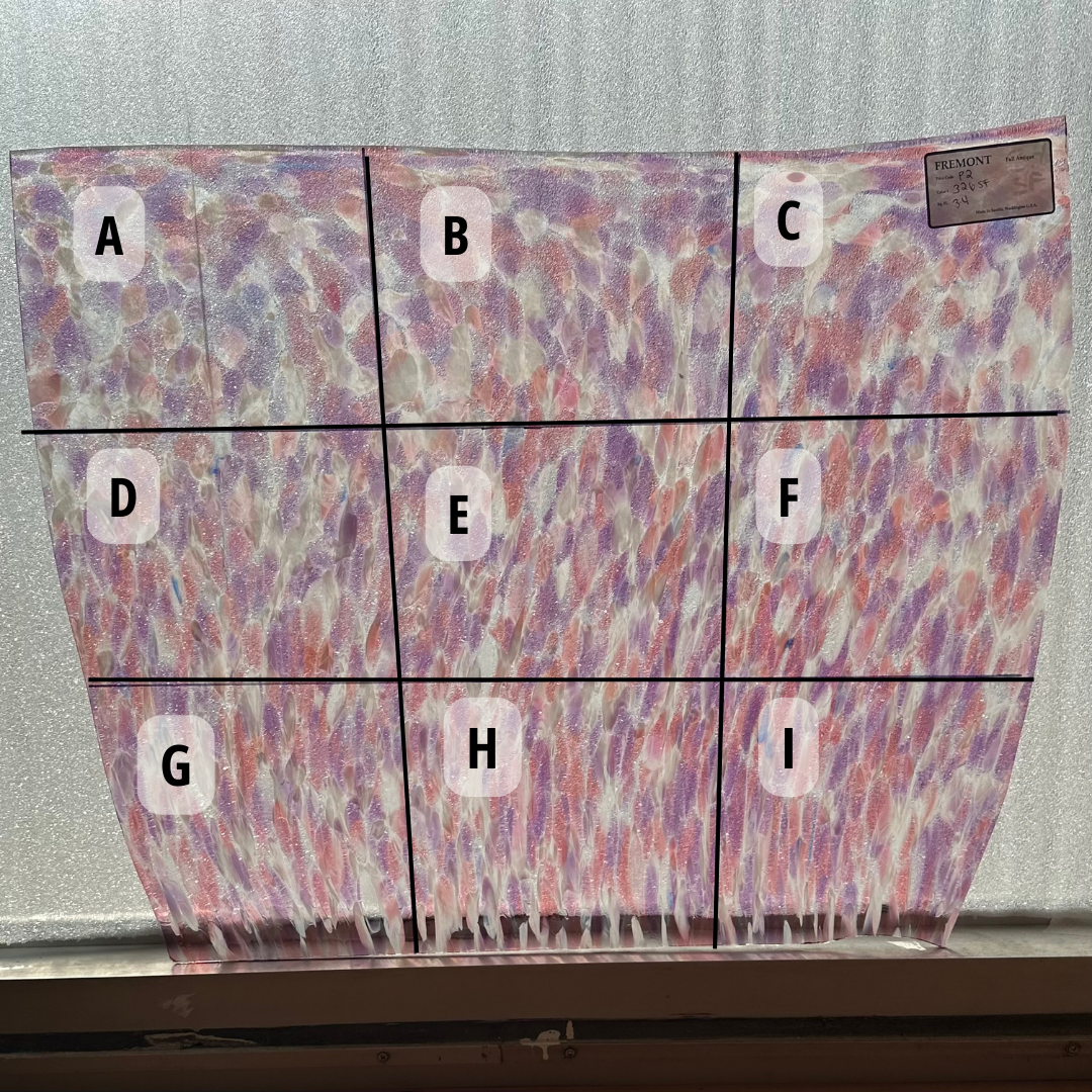 Fremont P2 326 SF Pink, purple frit