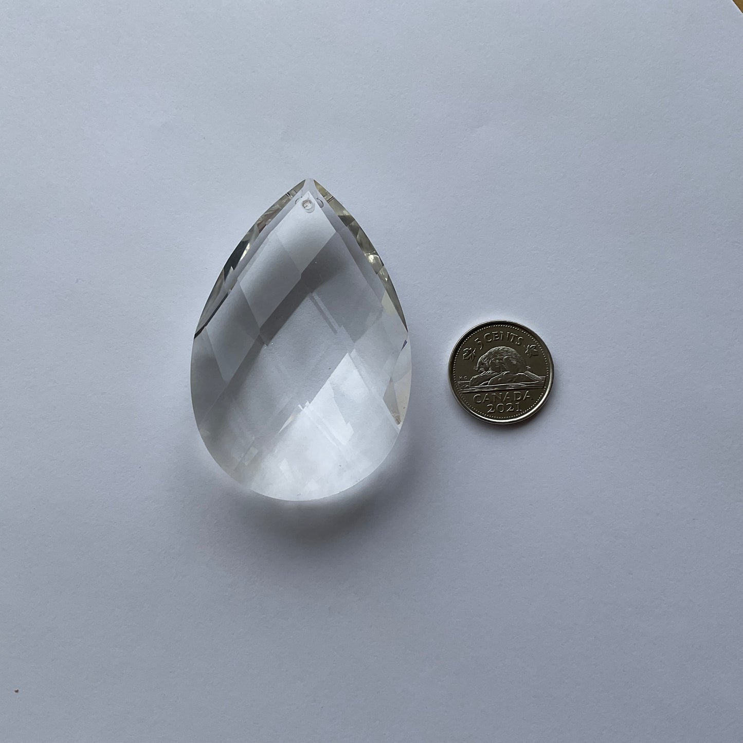 Faceted Pear Prism 63mm - Clear