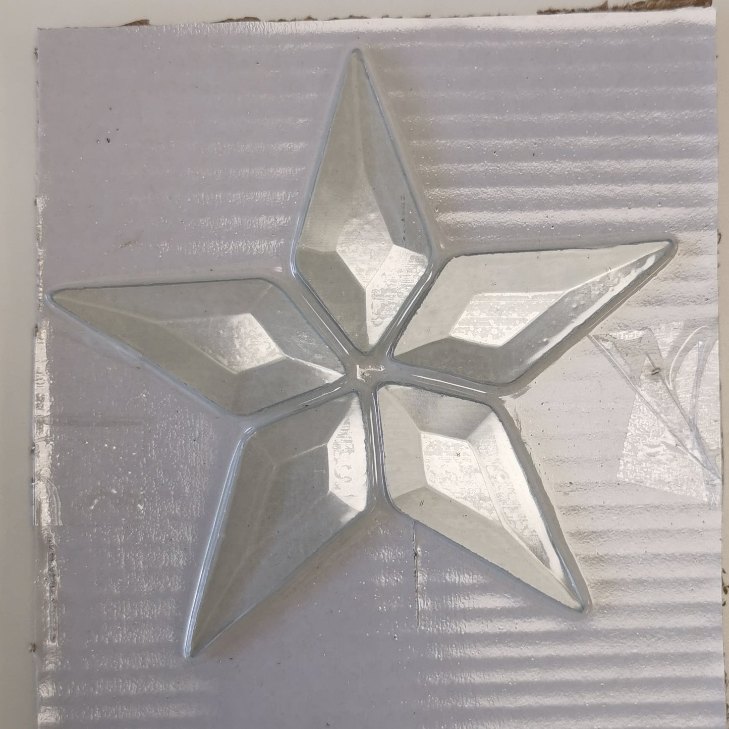 Five pointed star bevel cluster - 5pcs