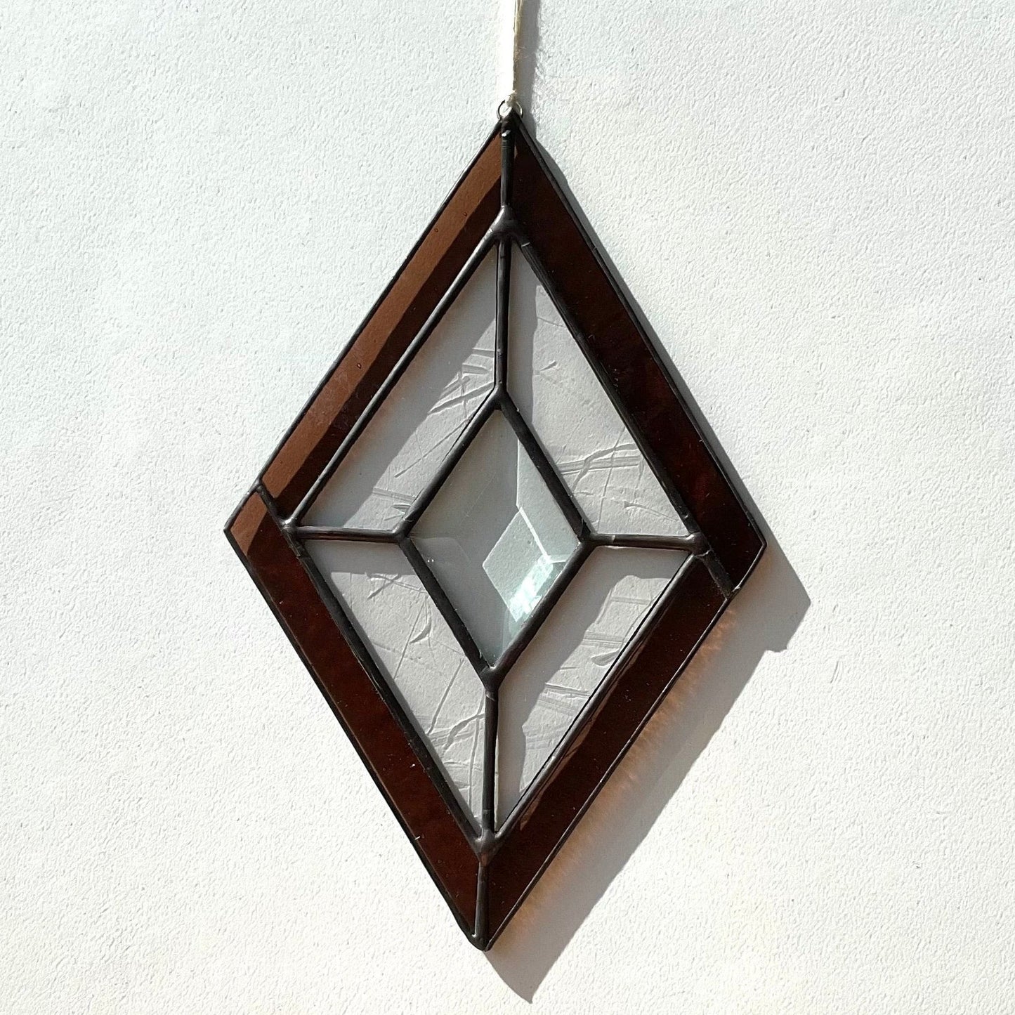 "Crystalline" Stained Glass Suncatcher
