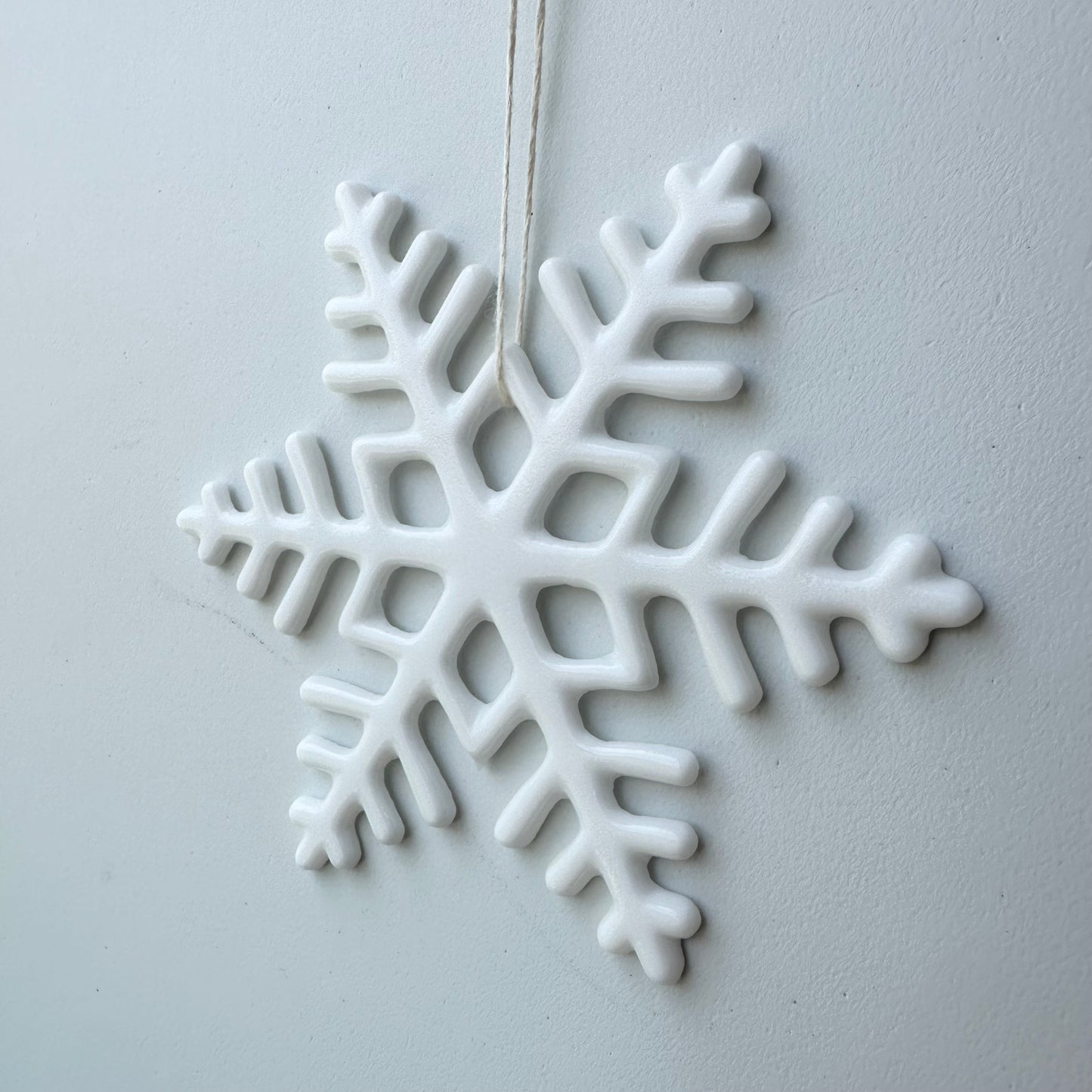 "Snowflake" Fused Glass Ornament