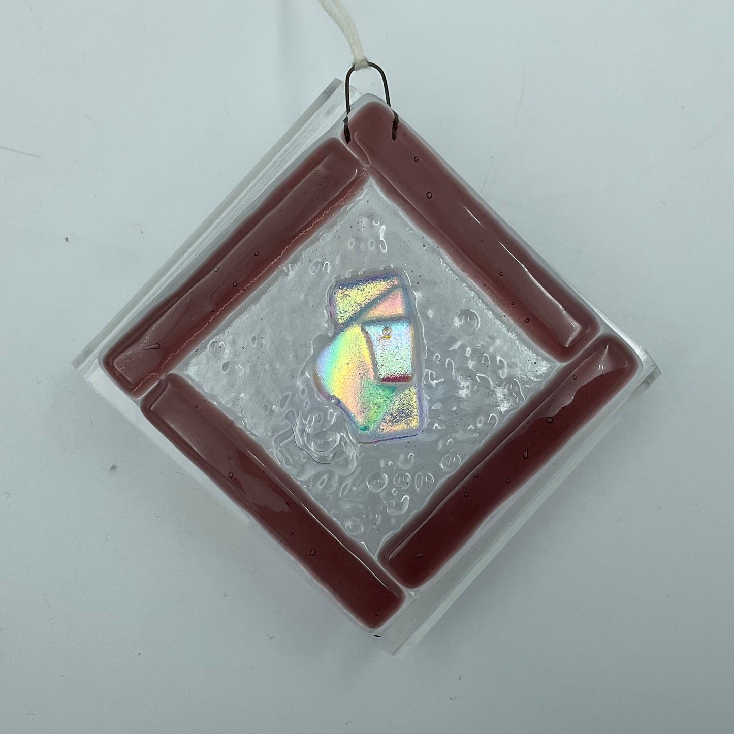 "Aurora" Fused Glass Ornament