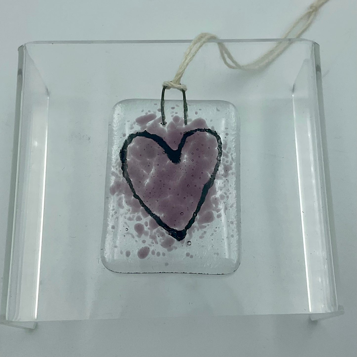 "Love Notes" Fused Glass Ornament