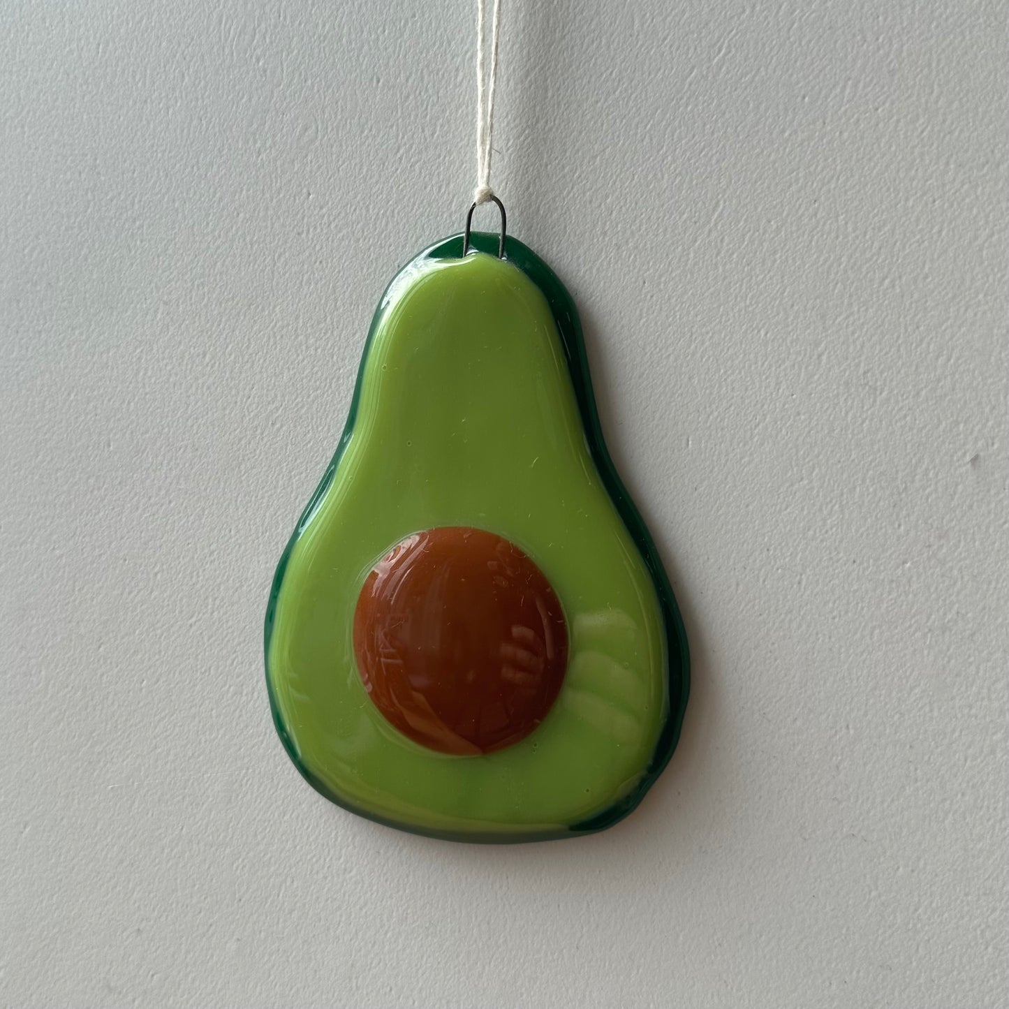 "Avocado" Fused Glass Ornament