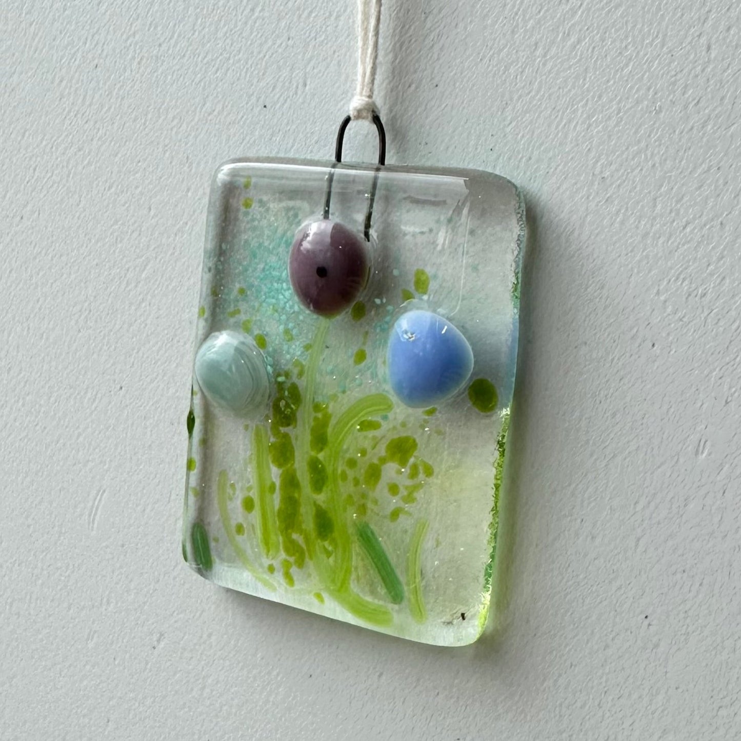 "Healing Flower" Fused Glass Ornament