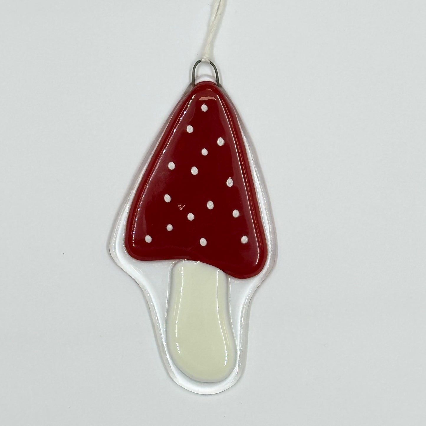 "Mushrooms" Fused Glass Ornament