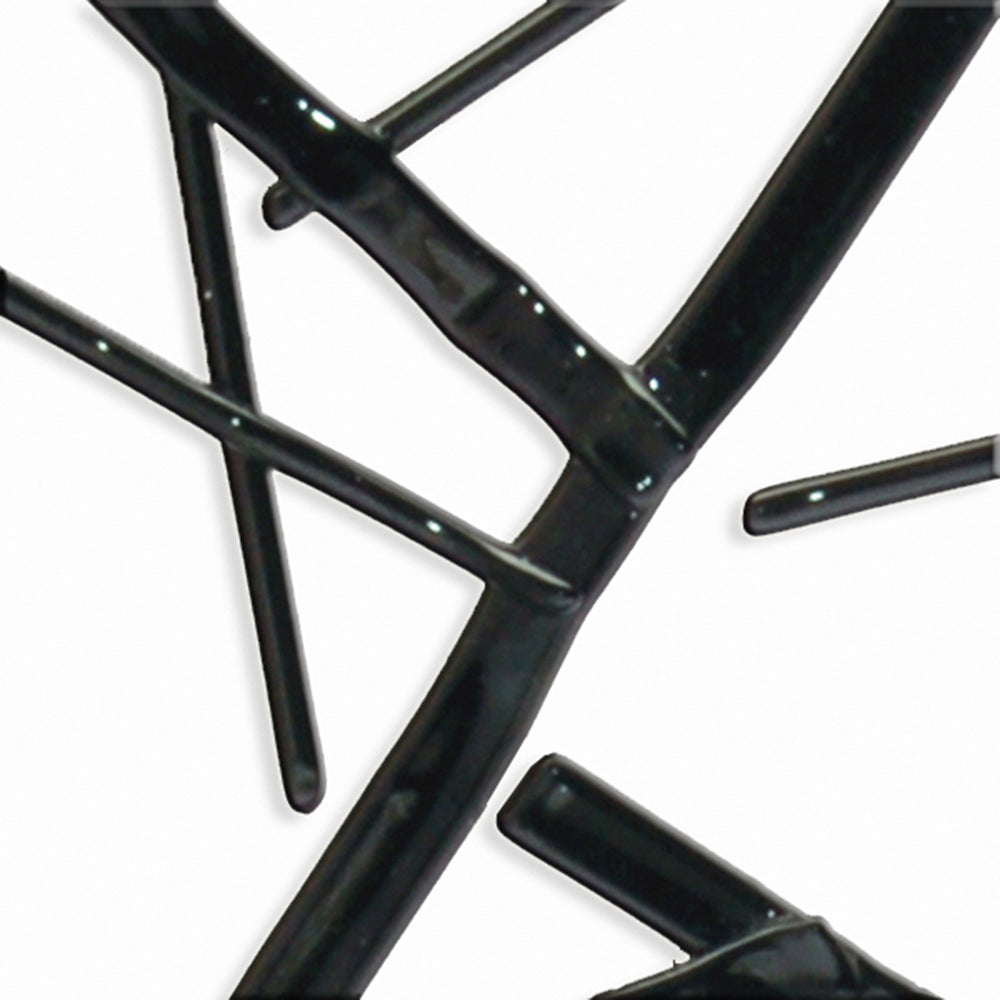 Black glass noodles for fusing projects.