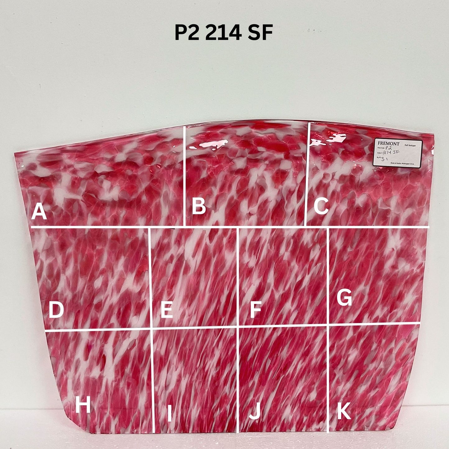 Fremont P2 214SF Pink & White Frit