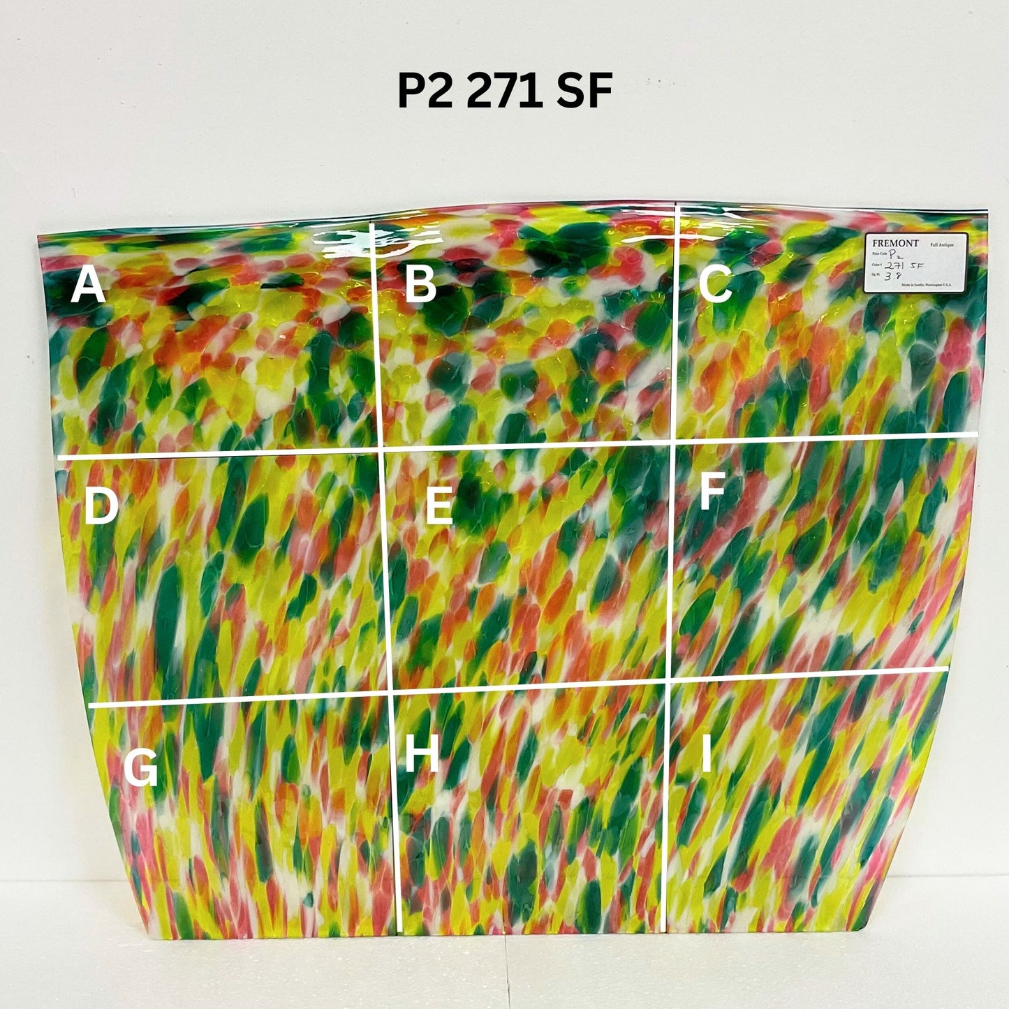 Fremont P2 271SF Pink, Yellow, Aqua Frit