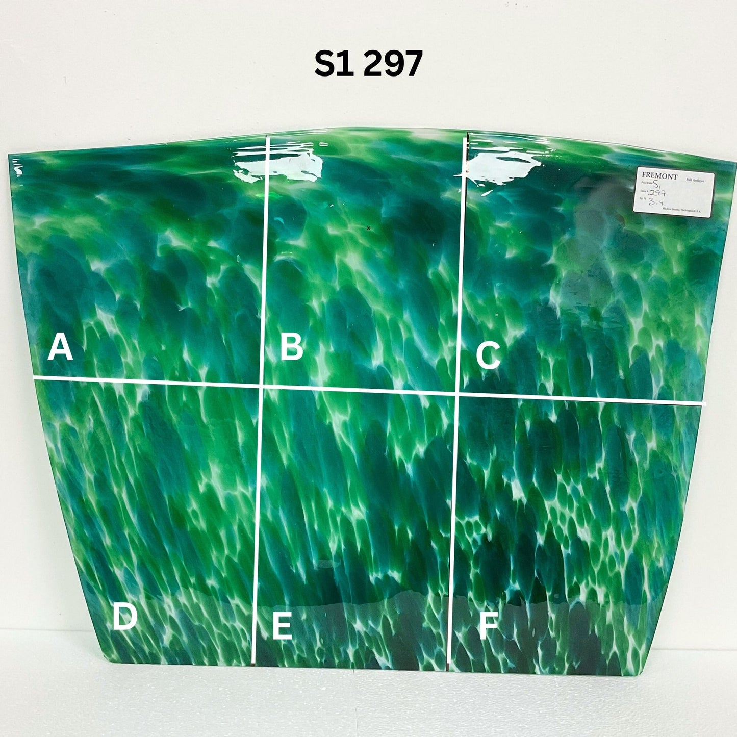 Fremont S1 297 Transparent Blue & Green Frit