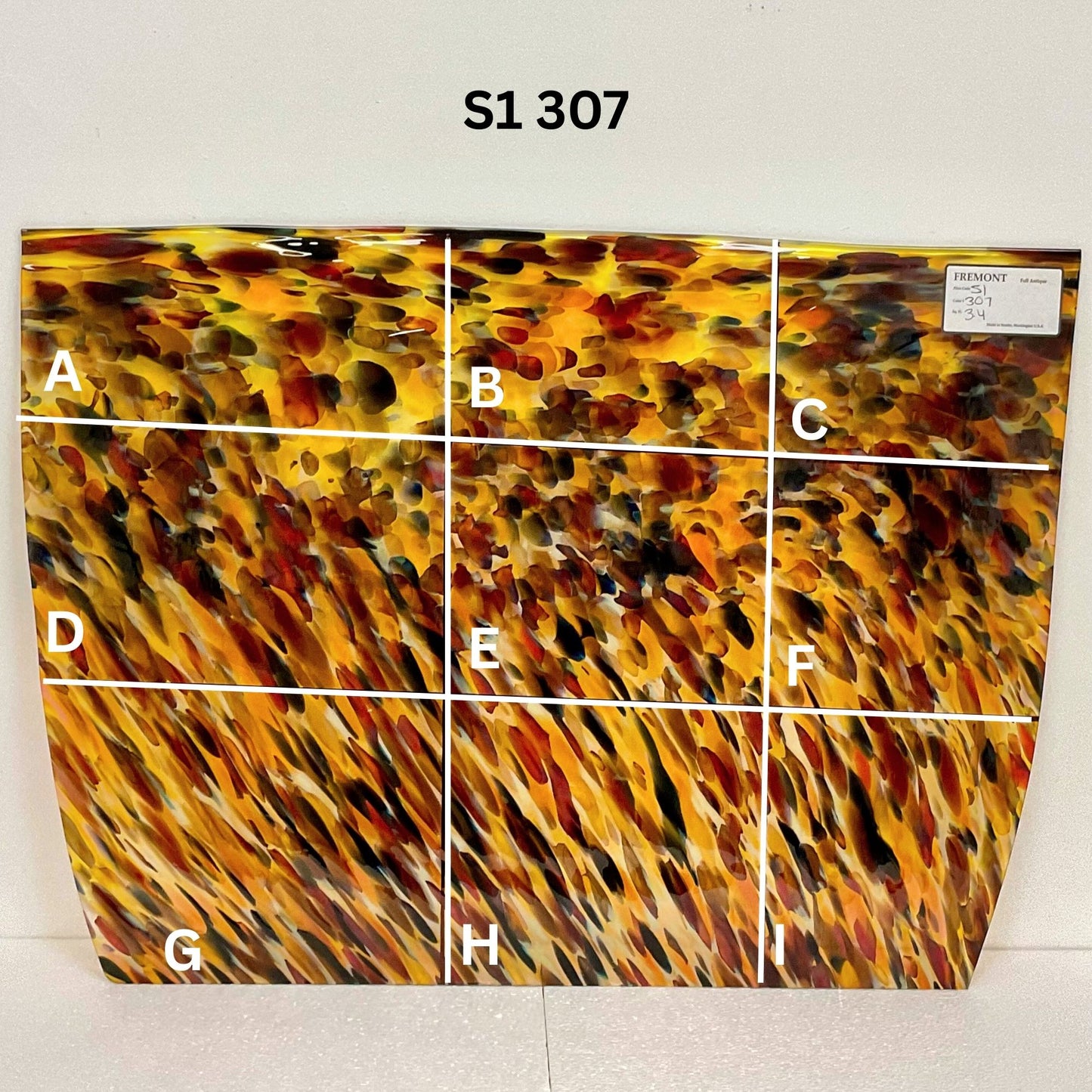 Fremont S1 307 Gold, Red & Pink Frit