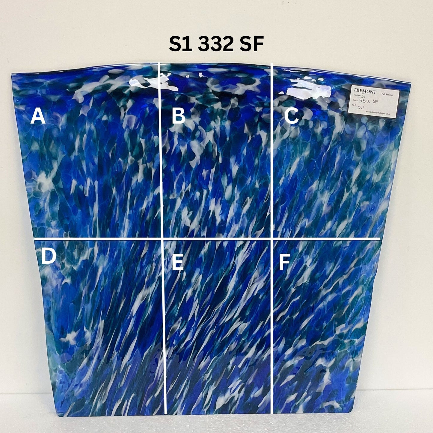 Fremont S1 332SF Blue Lagoon & White Frit