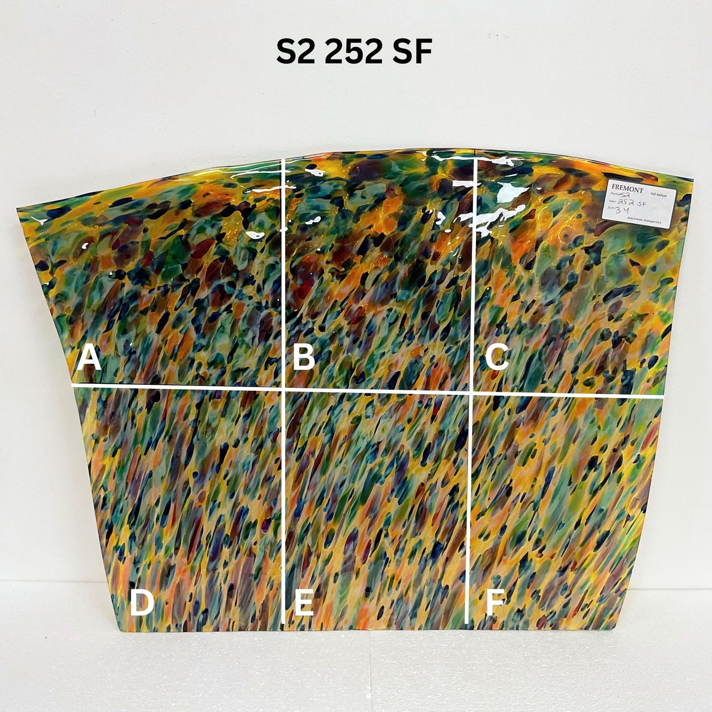 Fremont S2 252SF Amber, Blue Multicolour Frit