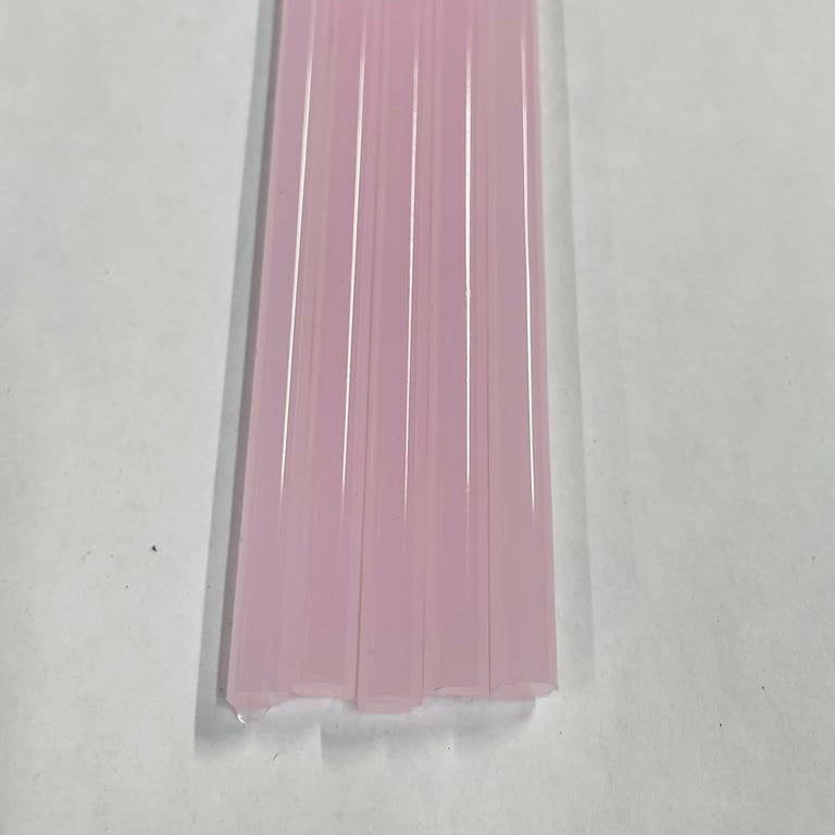 China Color Jade Pink Glass Rods