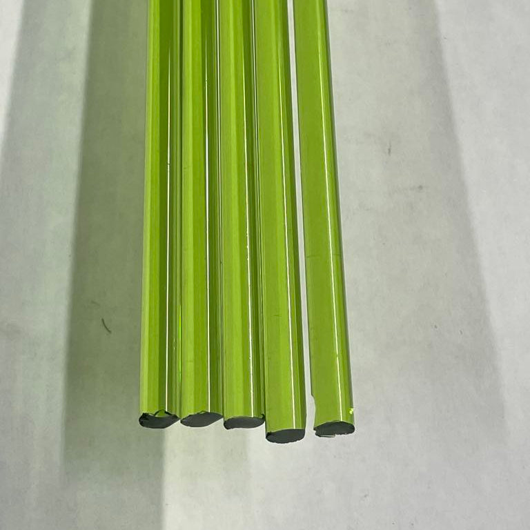 China Color Lime Green Glass Rods