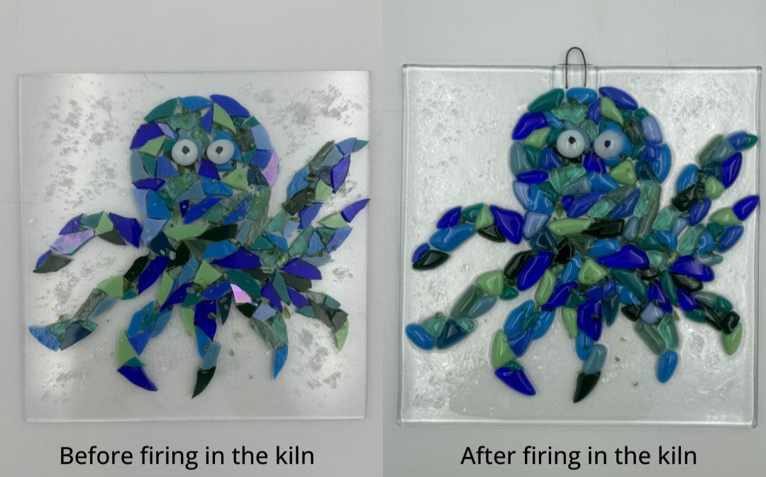 Drop in - Fused glass