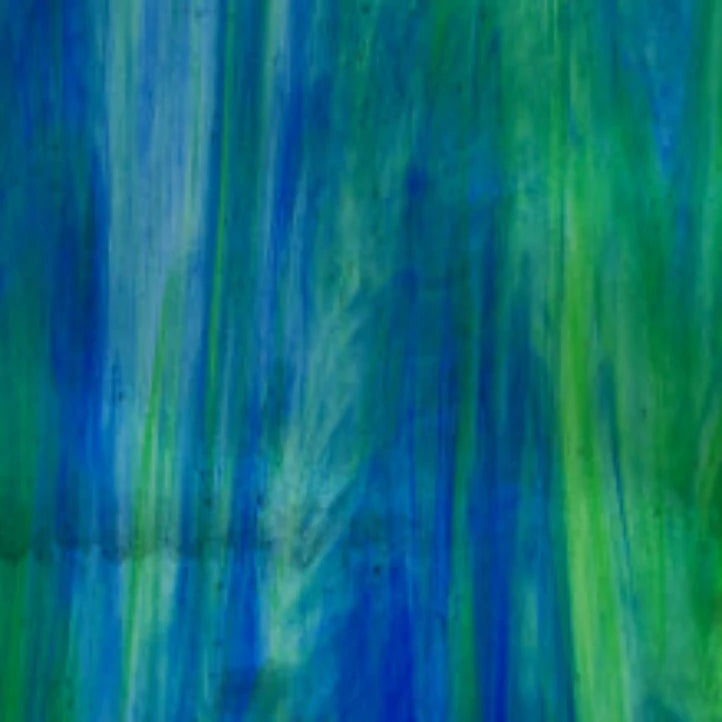 PW 197LL Cobalt blue w/ green wispy