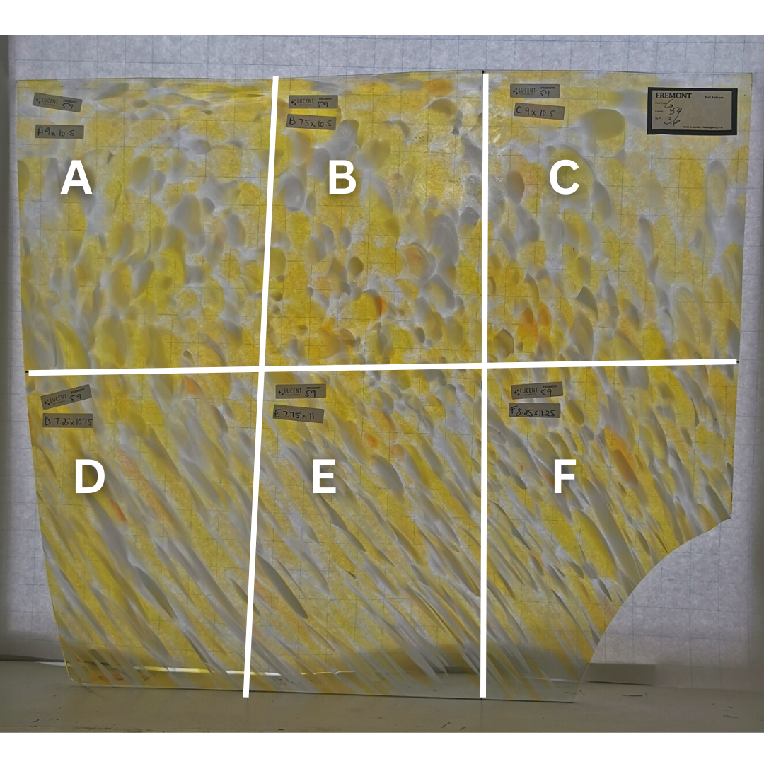 Fremont 59 yellow&white frit