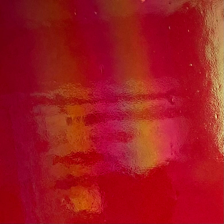 OGT 151S-F-IR Cherry Red Iridescent Transparent Fusible