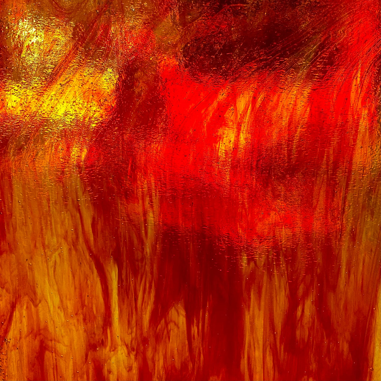 PW 27LL Orange Red and Clear Streaky