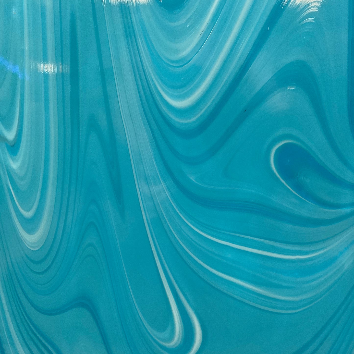 OGT FR 30 Blue and White Swirl Solid Opal