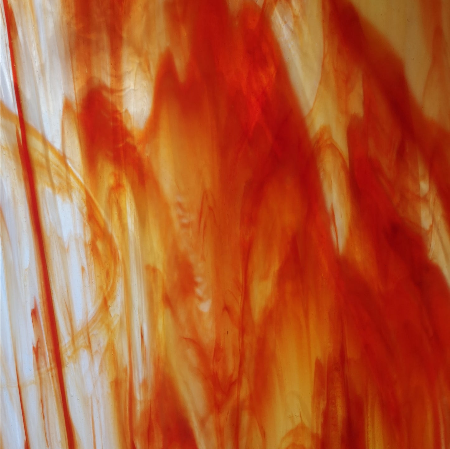 PW 027 Red/Orange/White Wispy Opal