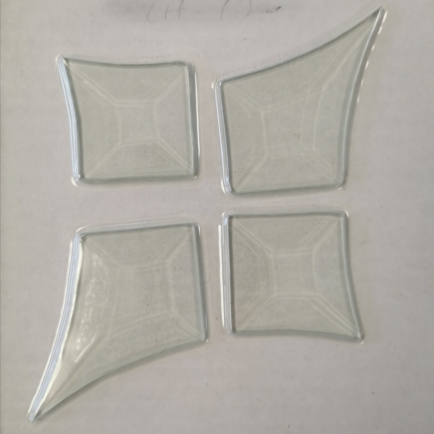 5x7" - 4pc Clear Star Bevel Cluster