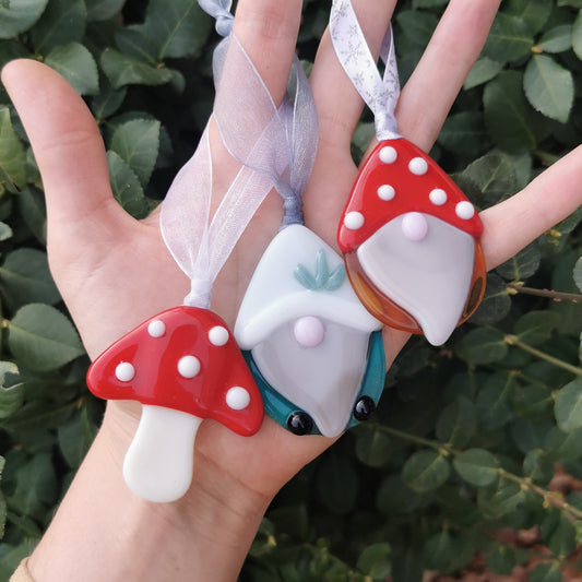 Fused Glass Christmas Ornament