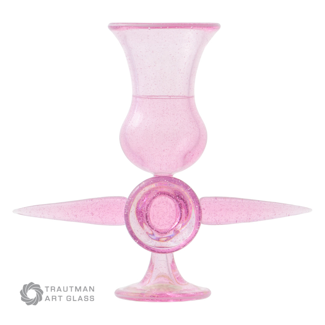 Trautman Art Glass Pink Lollipop Glass Rods