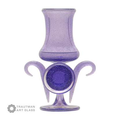 Trautman Art Glass Purple Lollipop Glass Rods