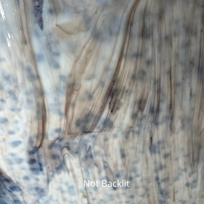 White and chocolate brown sheet glass.