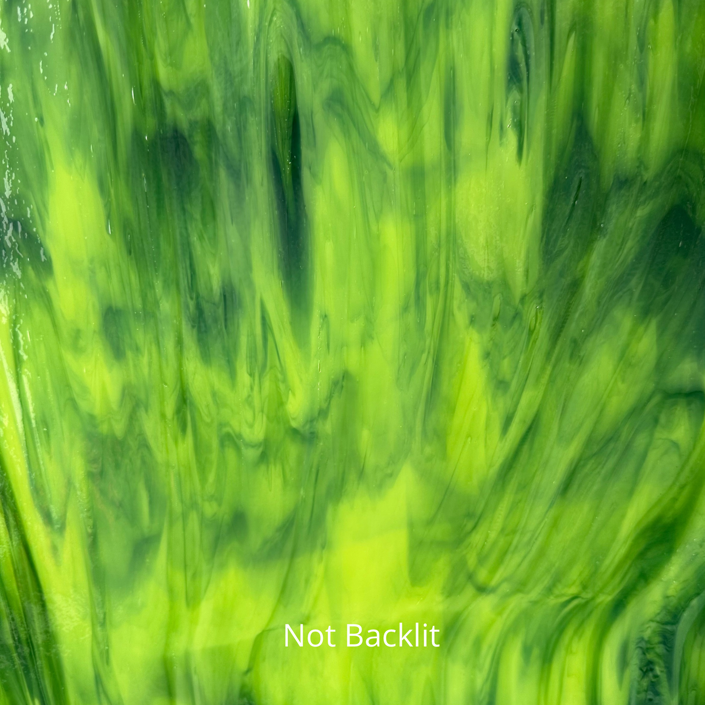 Green art glass.