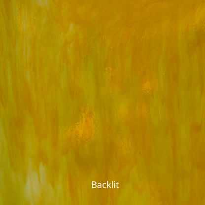 Yellow and white art glass.