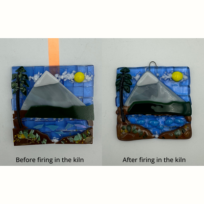 Drop in - Fused glass