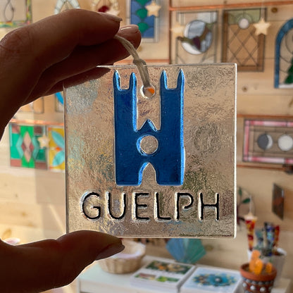 "Guelph" Fused Glass Ornament