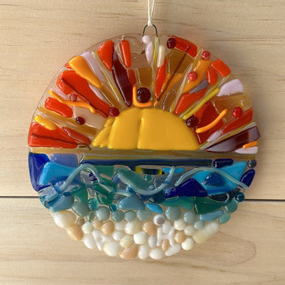Drop in - Fused glass