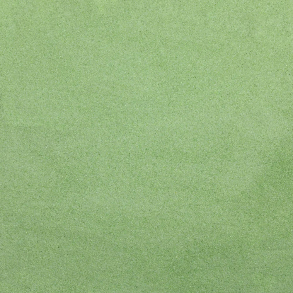 Crushed glass in green.