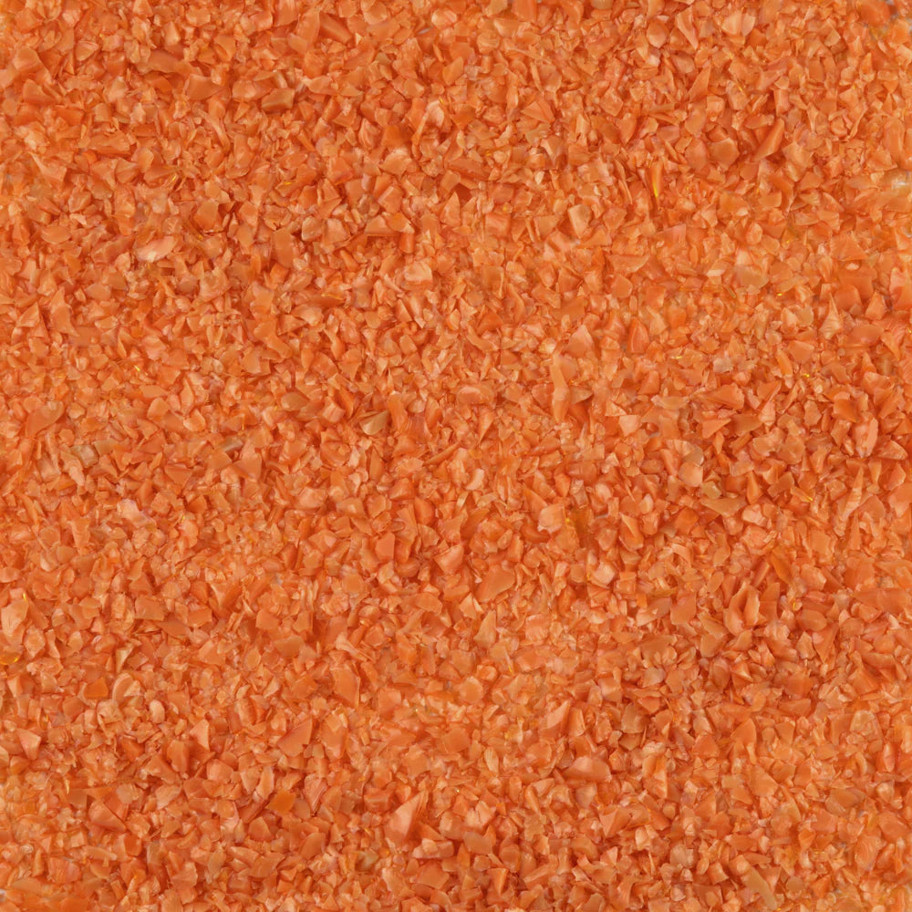 Crushed orange glass