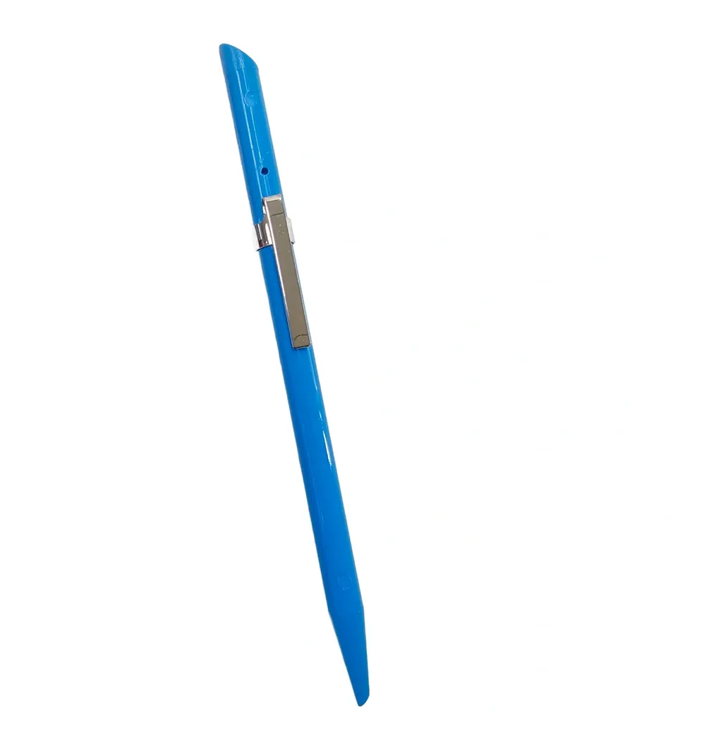 A blue fid'l stick for stained glass.