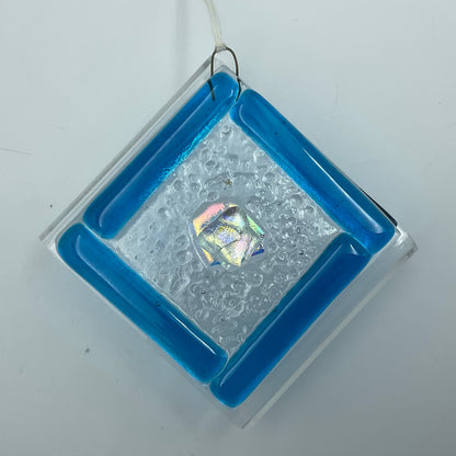 "Aurora" Fused Glass Ornament