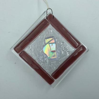 "Aurora" Fused Glass Ornament