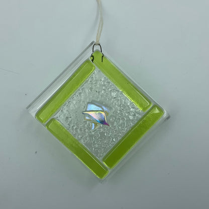 "Aurora" Fused Glass Ornament