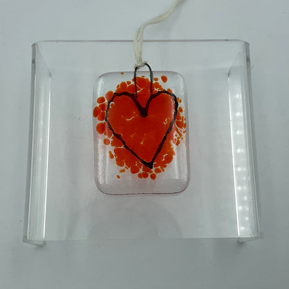 "Love Notes" Fused Glass Ornament