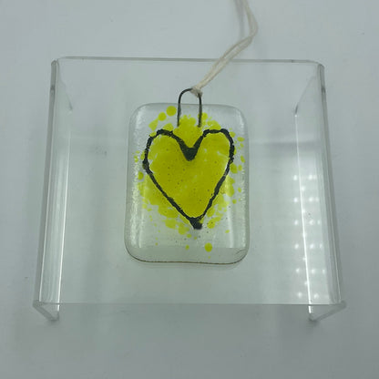 "Love Notes" Fused Glass Ornament