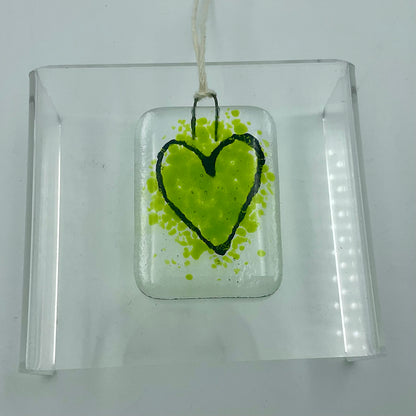 "Love Notes" Fused Glass Ornament