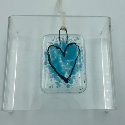 "Love Notes" Fused Glass Ornament
