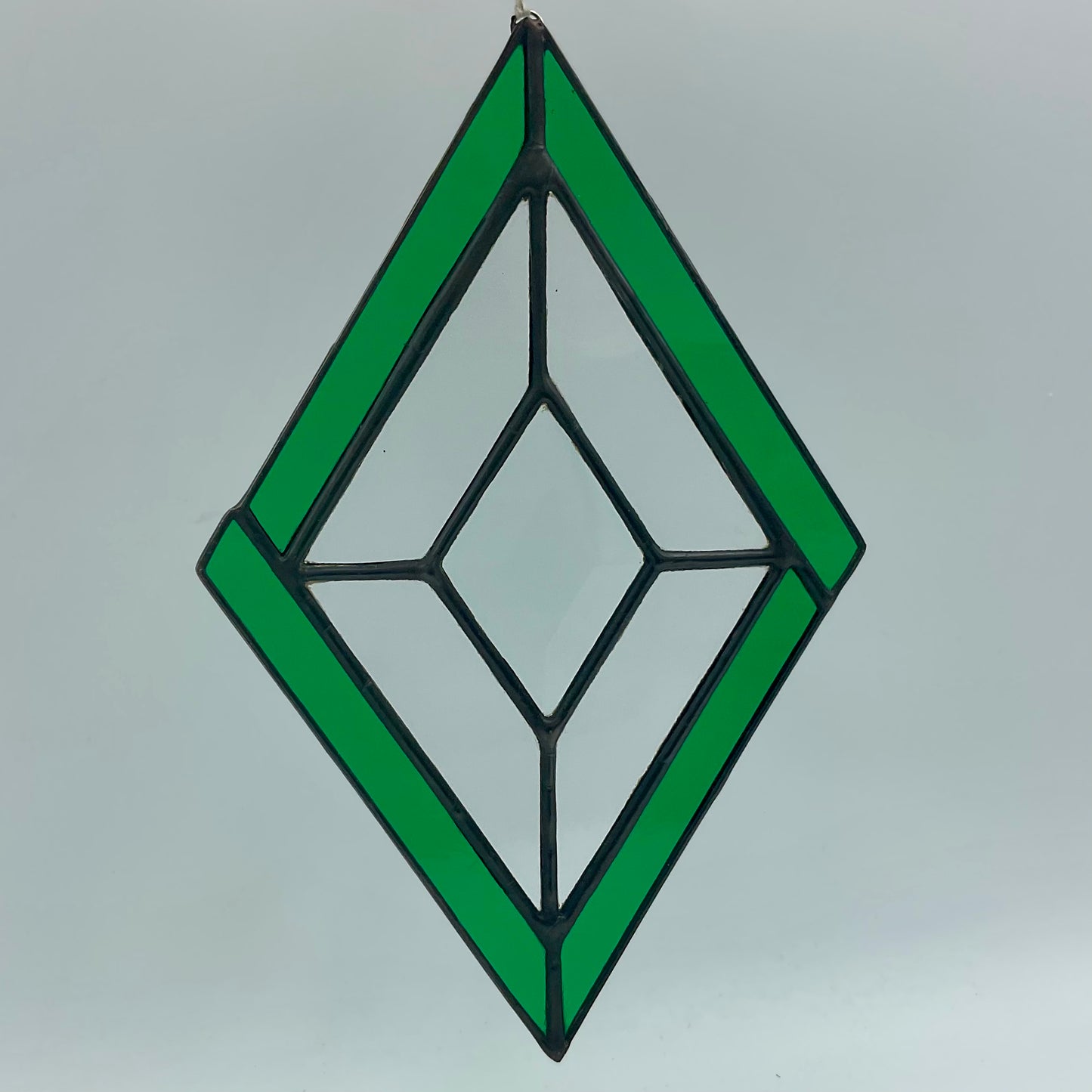 "Crystalline" Stained Glass Suncatcher